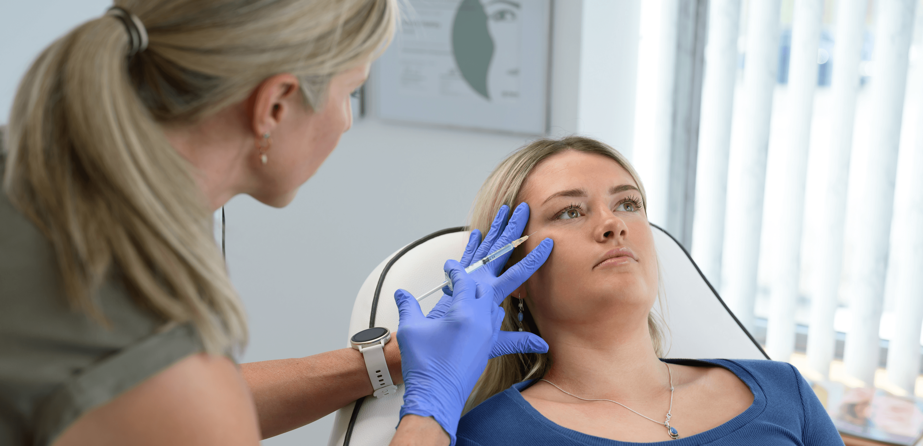 Wendy performing treatment